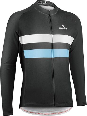 CEROTIPOLAR Snug Fit Bycycling Jerseys Fleece، خريف شتاء كم طويل دراجات سترات in Kuwait