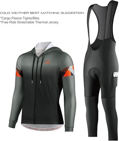 CEROTIPOLAR Snug Fit Bycycling Jerseys Fleece، خريف شتاء كم طويل دراجات سترات in Kuwait