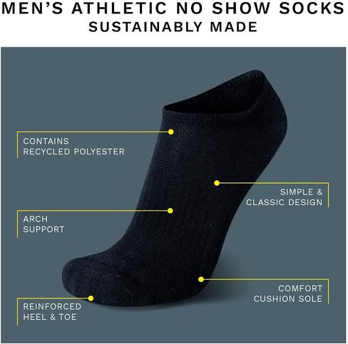Cole Haan Men's Low Cut Socks - 6 Pack Performance Cushion Comfort No Show Socks - Breathable Athletic Socks for Men (7-12) in Saudi Arabia
