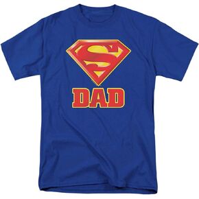 Popfunk Classic Superman Superdad Super Dad Logo T Shirt for Father's Day & Stickers