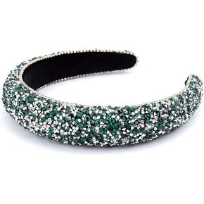 Wecoe Gold Headband Diamond Headband Glitter Headband For Women Rhinestone Padded Headband Bling Sparkle Headbands Fashion Headbands Hair Accessories For Women Girls Gifts