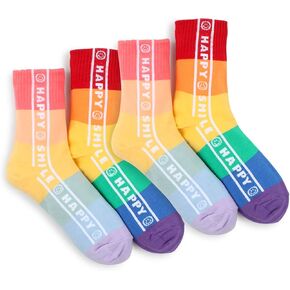 Womens Neon Daily Casual Fashion Socks Colorful Fancy Design