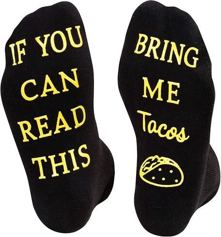 جوارب sockfun المبتكرة المجنونة مع مقولة مضحكة للنساء والرجال، هدايا مارجريتا تاكو شامبانيا بوربون in Kuwait