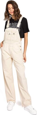 بذلة Lana Roux للسيدات من Retro Revolt Dungaree Chino ذات ساق مستقيمة in Kuwait