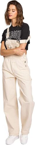 بذلة Lana Roux للسيدات من Retro Revolt Dungaree Chino ذات ساق مستقيمة in Kuwait