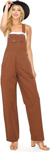 بذلة Lana Roux للسيدات من Retro Revolt Dungaree Chino ذات ساق مستقيمة in Kuwait