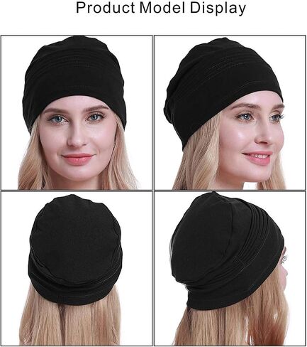 osvyo Cotton Chemo Headwear Hats Soft Caps for Women Hairloss - Cancer Beanies Turban Sealed Packaging in Saudi Arabia
