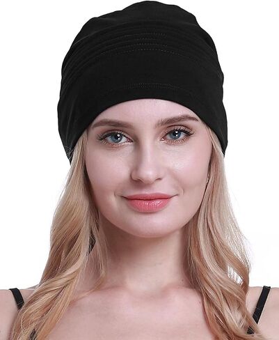 osvyo Cotton Chemo Headwear Hats Soft Caps for Women Hairloss - Cancer Beanies Turban Sealed Packaging in Saudi Arabia
