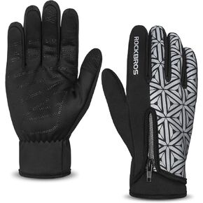 ROCKBROS Winter Cycling Gloves for Men Women Winter Fleece Full Finger Bike Gloves Touch Screen Road Mountain Bicycle Gloves in Kuwait