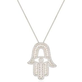 BLBLJERY Evil Eye Hamsa Necklace for Women Hamsa Hand Necklace Good Luck Charm Fatima 14k Gold Hamsa Hand Pendan in Kuwait