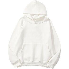 KIGRAD Women’s Oversize Essentials Hoodie Sweatshirt Raglan Long Sleeve Hooded Pullover Trendy Fall Clothes 90s Teens