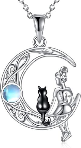 WINNICACA Sterling Silver Cat/Ladybugs/Cow/Cardinal/Hummingbird/Dragonfly Necklace for Women & Teen Girls Exquisite Jewelry Gifts for Birthday, Christmas Gifts for Mother and Daughter in Kuwait