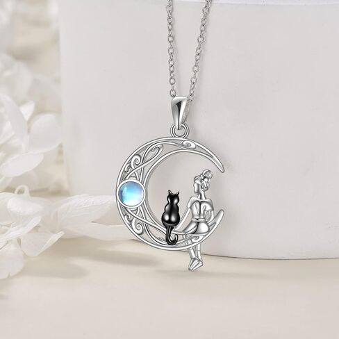WINNICACA Sterling Silver Cat/Ladybugs/Cow/Cardinal/Hummingbird/Dragonfly Necklace for Women & Teen Girls Exquisite Jewelry Gifts for Birthday, Christmas Gifts for Mother and Daughter in Kuwait