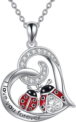 WINNICACA Sterling Silver Cat/Ladybugs/Cow/Cardinal/Hummingbird/Dragonfly Necklace for Women & Teen Girls Exquisite Jewelry Gifts for Birthday, Christmas Gifts for Mother and Daughter in Kuwait