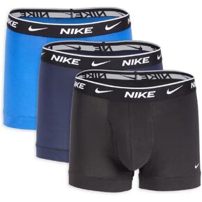 سروال بوكسر يومي قابل للتمدد للرجال من Nike مع ذبابة مفتوحة - عبوة من 3 قطع in Kuwait