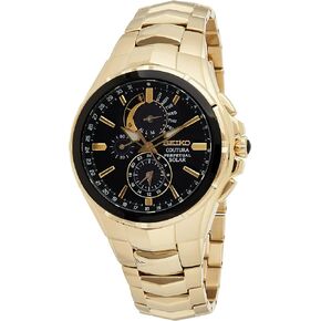 SEIKO Watch for Men - Coutura Collection - Light-Powered, Perpetual Calendar, and 100m Water Resistant