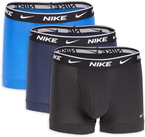 سروال بوكسر يومي قابل للتمدد للرجال من Nike مع ذبابة مفتوحة - عبوة من 3 قطع in Kuwait