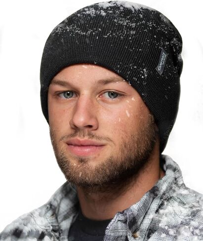 Camptrace Beanie for Men Winter Hat for Women Men Cuffed Slouchy Cold Weather Outdoor Water-Resistant Windproof Warm in Kuwait