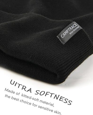 Camptrace Beanie for Men Winter Hat for Women Men Cuffed Slouchy Cold Weather Outdoor Water-Resistant Windproof Warm in Kuwait