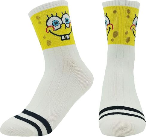 JJMax Women's Spongebob Squarepants Cotton Blend Cartoon Socks in Kuwait