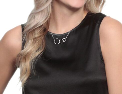 SOLINFOR 30th Birthday Gifts for Women - 925 Sterling Silver Necklace - Three Circle for Her 3 Decade - 30 Years Old Jewelry Gift Idea in Kuwait