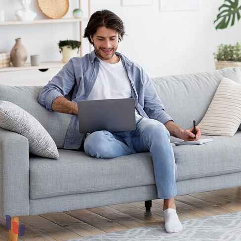 هيو أوغولي الرجال الخيزران لا تظهر الجوارب | جوارب غير مرئية غير قابلة للانزلاق | جوارب ناعمة ورقيقة وغير ملحومة ذات قصة منخفضة | رمادي فاتح|مقاس الحذاء 11-13| 6 أزواج in Kuwait