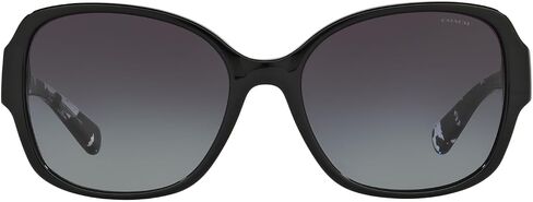 Coach Woman Sunglasses Black Frame, Grey Gradient Lenses, 58MM in Saudi Arabia