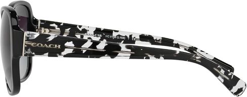 Coach Woman Sunglasses Black Frame, Grey Gradient Lenses, 58MM in Saudi Arabia