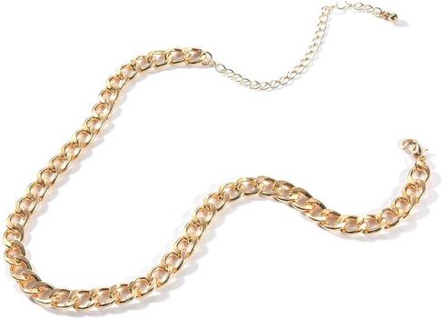 Aluinn Gold Choker Necklace Dainty Chunky Necklace Chain Cuban Link Chain Jewelry for Women and Teen Girl in Kuwait