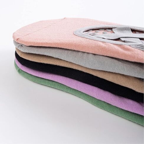 تيرجي 10 ازواج من جوارب اليوغا مع قبضة للنساء، جوارب مضادة للانزلاق، جوارب مضادة للانزلاق للبيلاتس والبار والرقص واليوغا، متعددة الالوان، 6, متعدد الألوان in Kuwait