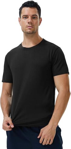 Runhit Men's T-Shirts Short Sleeve Compression Shirts for Men Workout Shirts in Saudi Arabia