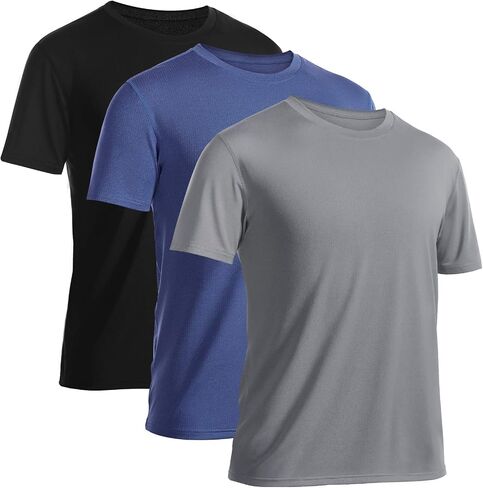 Runhit Men's T-Shirts Short Sleeve Compression Shirts for Men Workout Shirts in Saudi Arabia