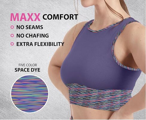 MAXXIM Womens Crop Tank for Gym Workout Yoga Running in Saudi Arabia