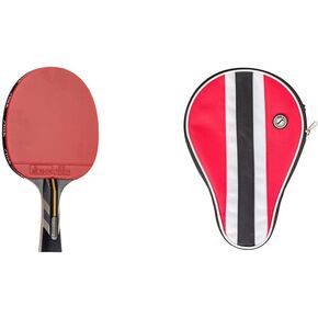 STIGA Raptor Performance Ping Pong Paddle - 7-ply Carbon Fiber Blade - 2mm Premiere Sponge for a Larger Sweet Spot - Flared Handle for Increased Control - Performance Table Tennis Racket