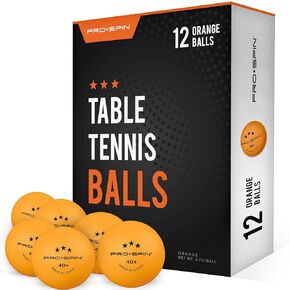PRO SPIN Ping Pong Balls - Orange 3-Star Training Table Tennis Balls | High-Performance 40+ ABS Training Balls | Ultimate Durability for Indoor/Outdoor Ping Pong Tables