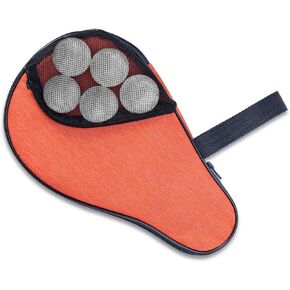 VISEMAN Table Tennis Racket Cover, Ping Pong Paddle Case, Portable Waterproof Table Tennis Bat Bag to Hold 2 Paddles 5 Balls