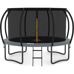 JUMPZYLLA Trampoline 8FT 10FT 12FT 14FT 15FT 16FT Trampoline with Enclosure - Recreational Trampolines with Ladder and AntiRust Coating, ASTM Approval Outdoor Trampoline for Kids in Saudi Arabia