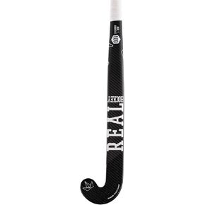 الهوكي الحقيقي - عصا الهوكي الميدانية مع 55% كربون، 40% ألياف زجاجية، 5% أراميد وكيفلار - رأس سطح خشن (أبيض نظيف) in Kuwait