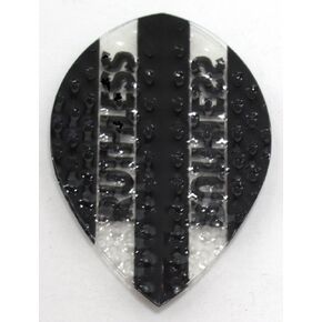 لعبة السهام الأمريكية Ruthless R4X على شكل كمثرى سوداء منقوشة لرحلات السهام 3 مجموعات (9 رحلات جوية) - 100 ميكرون in Kuwait