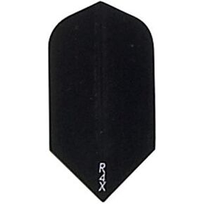 لعبة رمي السهام الأمريكية 3 مجموعات (9 رحلات طيران) Ruthless R4X Slim Shape Black Dart Flight - 100 ميكرون in Kuwait