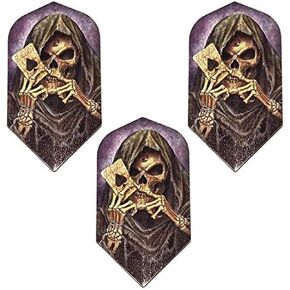 Art Attack 9 Pack Designa Alchemy Grim Reaper Ace Card 100 Micron Extra Strong Slim Dart Flights in Saudi Arabia