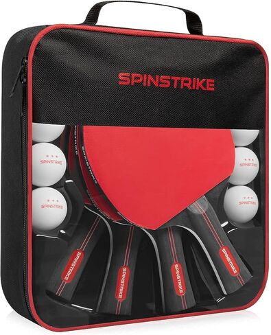 مجموعة مضارب تنس طاولة بجودة احترافية مكونة من 4 مضارب تنس طاولة مع (4) مضارب تنس طاولة وكرات (8) مجموعة من 4 مضارب تنس طاولة من 4 لاعبين in Kuwait