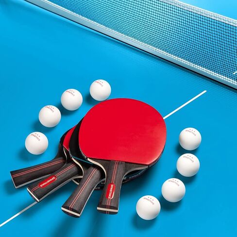 مجموعة مضارب تنس طاولة بجودة احترافية مكونة من 4 مضارب تنس طاولة مع (4) مضارب تنس طاولة وكرات (8) مجموعة من 4 مضارب تنس طاولة من 4 لاعبين in Kuwait