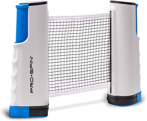 PRO-SPIN All-in-One Portable Ping Pong Paddles Set | Table Tennis Set with Retractable Ping Pong Net (Up to 72" Wide) | Premium Paddles, 3-Star Balls | Storage Case | Family Fun | Gift in Kuwait