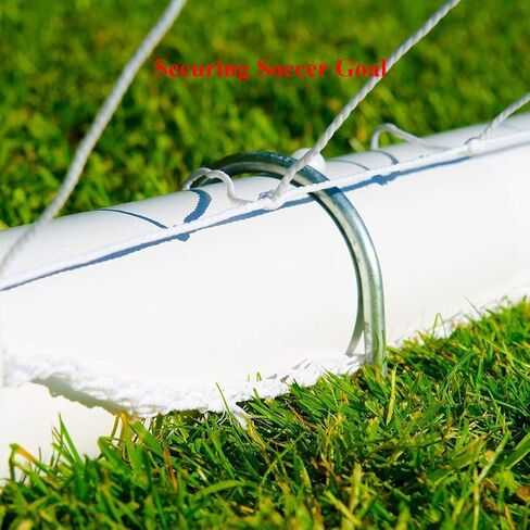 Trampolines Wind Stakes Heavy Duty U Type Sharp Ends Safety 12inch Ground Anchor Galvanized Steel for Soccer Goals, Camping Tents and Huge Garden Decoration (Trampoline Anchors 8pcs) in Kuwait