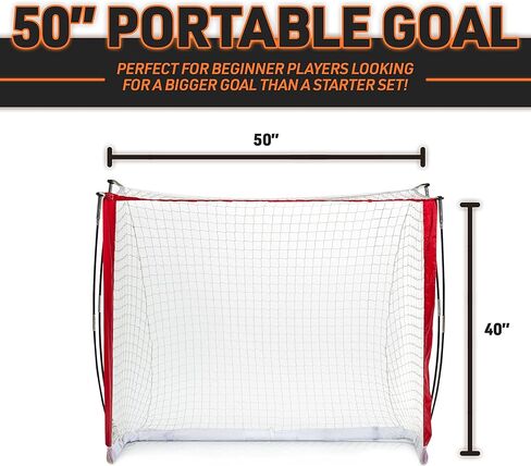 فرانكلن مرمى هوكي الشارع المحمول من سبورتس ان اتش ال - مجموعة مرمى فايبرتيك خفيفة الوزن للشارع + الهوكي الدوارة - مرمى من الالياف الزجاجية 50 انش in Kuwait