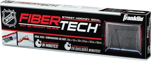 فرانكلن مرمى هوكي الشارع المحمول من سبورتس ان اتش ال - مجموعة مرمى فايبرتيك خفيفة الوزن للشارع + الهوكي الدوارة - مرمى من الالياف الزجاجية 50 انش in Kuwait
