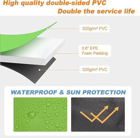 ليدوين وسادة ترامبولين عالمية مزدوجة الجوانب بطول 14 قدم مع غطاءين زنبركيين للترامبولين بديلين مدى الحياة، مقاومة للاشعة فوق البنفسجية، حماية حواف مقاومة للتمزق، ملحقات ترامبولين مقاومة للماء، مقاس in Kuwait