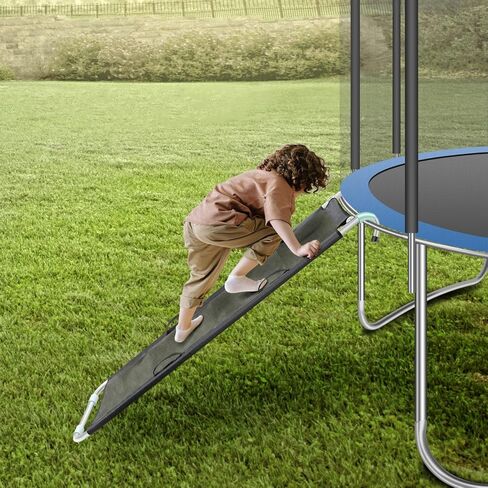 زلاقة ترامبولين يونيفرسال من جيمون إكس مع مقابض، ملحقات ترامبولين متينة مع نسيج قوي مقاوم للتمزق، سلم منزلق يسمح للأطفال بالتسلق والانزلاق إلى الأسفل للتمتع بتجربة لعب أفضل وأكثر أمانًا in Kuwait
