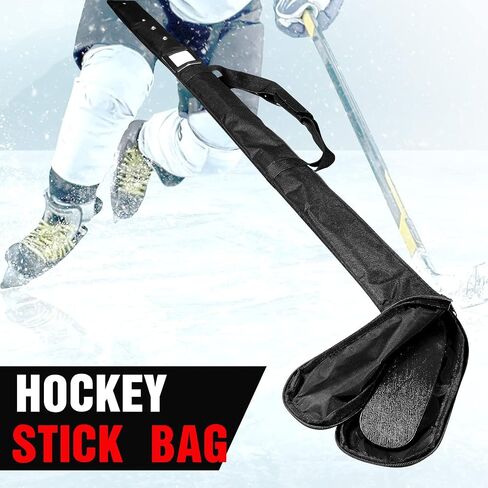 Deekin Ice Hockey Stick Bag Black Lightweight Hockey Stick Bag 70 x 7.8 In Field Hockey Stick Bag with Shoulder Straps for Men Women Adults Indoor Outdoor Hockey Equipment Travel Accessories in Saudi Arabia